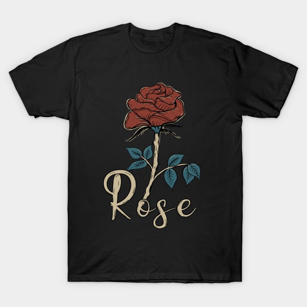 Lady  Rose T-Shirt by Krib_creative